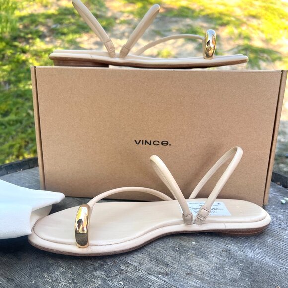 Vince Sandals - Leather - Lucila Birchsand - Like New - Size 9.5 - Picture 12 of 12